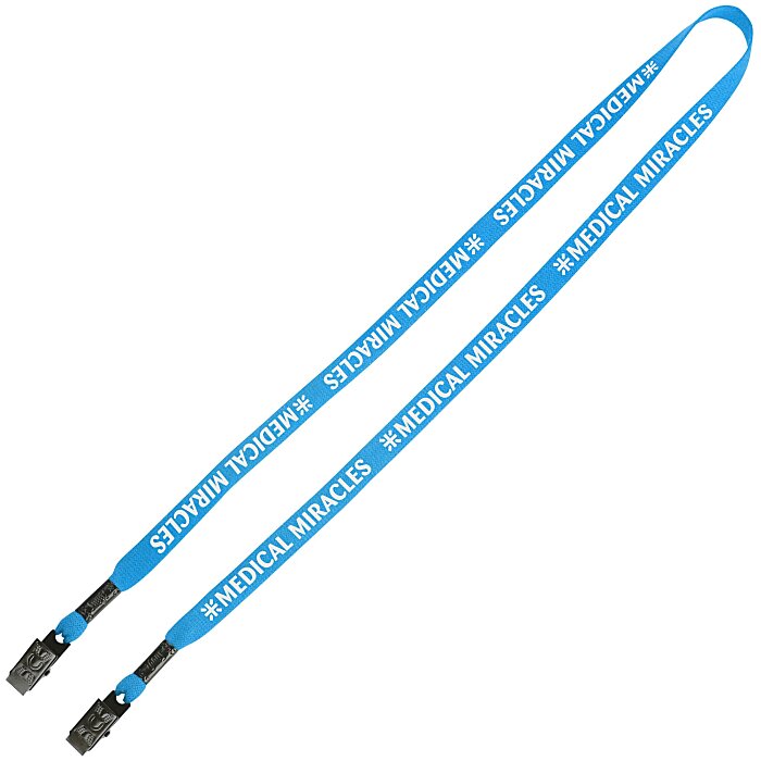 Custom Knit Cotton Lanyard - 5/8