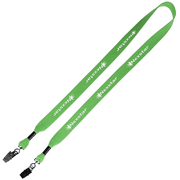 Custom Knit Cotton Lanyard - 3/4