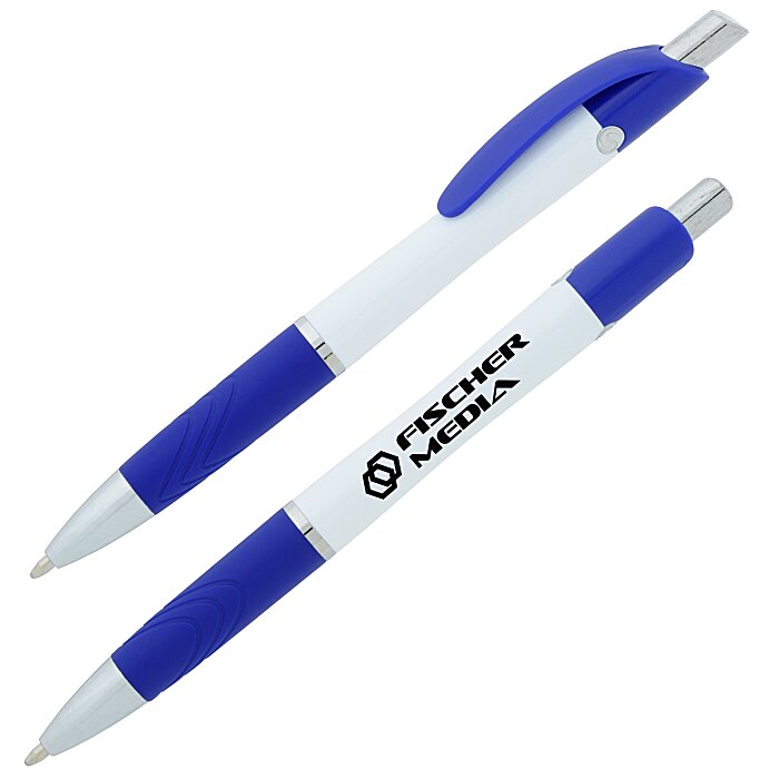Custom Souvenir Emblem Pen - White