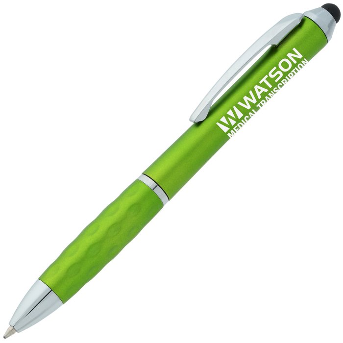 Custom Tev Stylus Twist Pen - Metallic