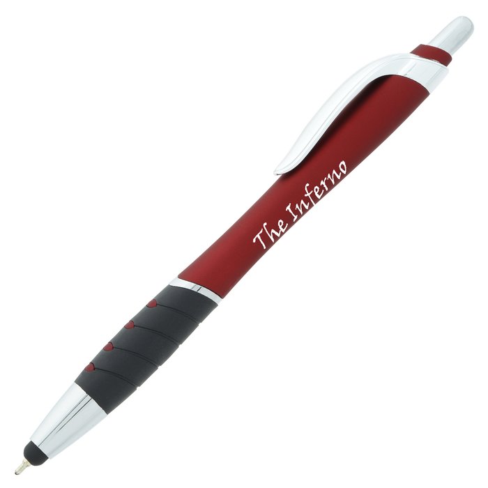 Custom Waverly Soft Touch Stylus Pen - Metallic - Chrome