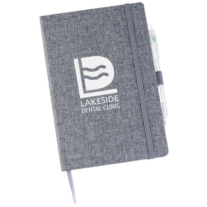 Custom Aqua Notebook with Pen