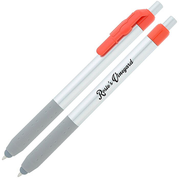Custom Alamo Stylus Pen - Silver - Wine