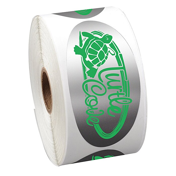 Custom Sticker by the Roll - Oval - 1-3/4' x 3-5/8