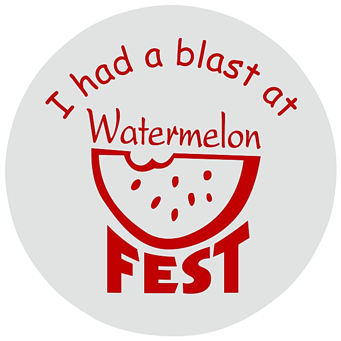 Custom Circle Sticker - 4-1/2