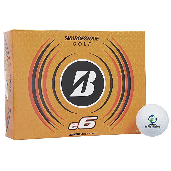 Custom Bridgestone E6 Golf Ball - Dozen