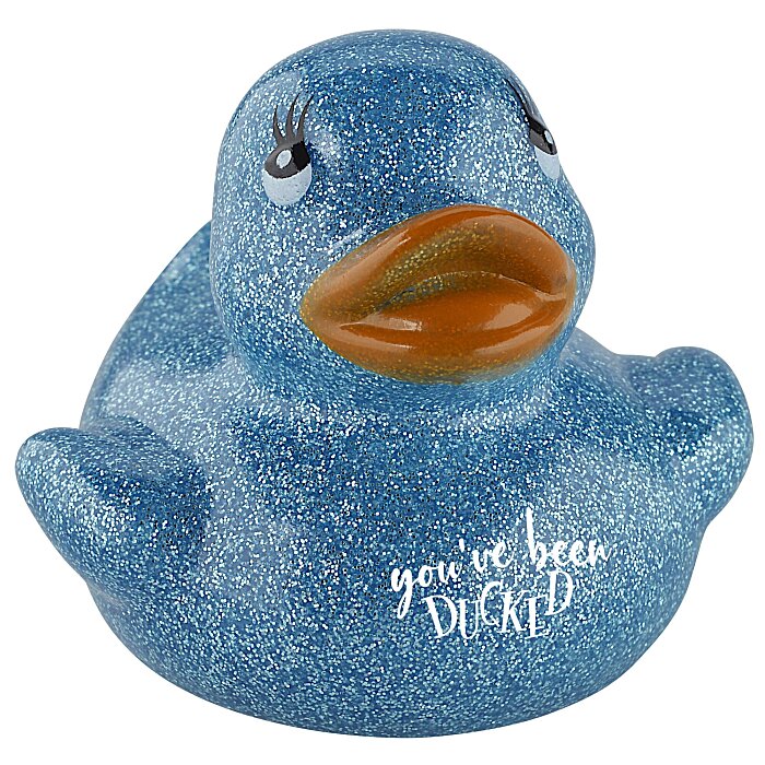 Custom Glitter Rubber Duck