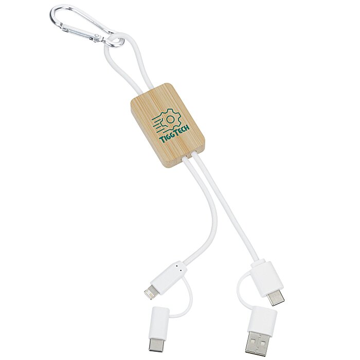 Custom Riffs Bamboo Duo Charging Cable