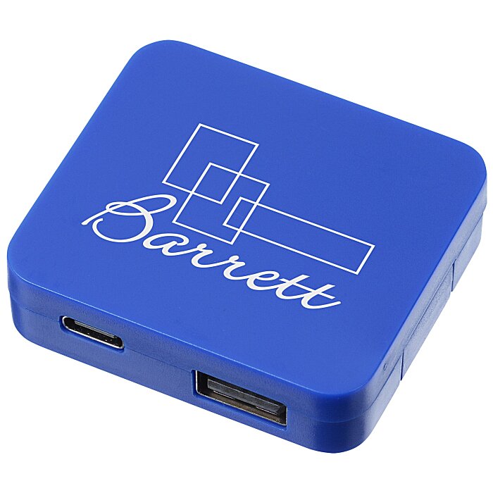 Custom Accent 4 Port USB Hub - USBC