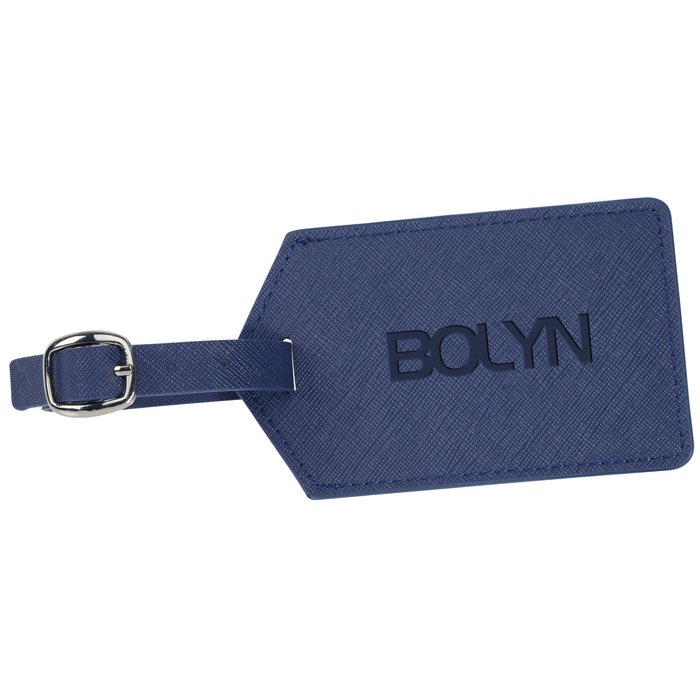 Custom Toscano Leather Luggage Tag