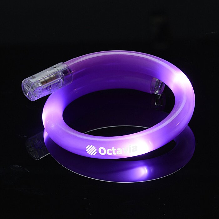 Custom Flashing LED Tube Bracelet