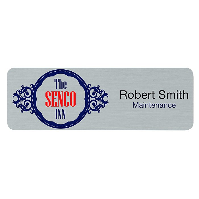 Custom Savannah Metal Name Badge - 1