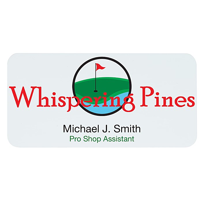Custom Savannah Metal Name Badge - 1-1/2