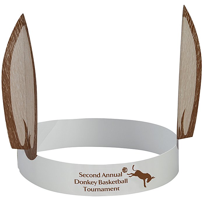 Custom Paper Animal Headband - Donkey