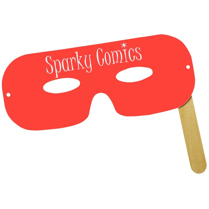 Custom Lone Ranger Mask on a Stick - Colours